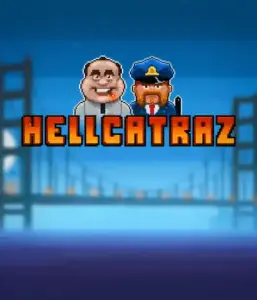 Enter the exciting world of Hellcatraz slot by Relax Gaming, showcasing a cartoonish prisoner and a guard with the infamous Alcatraz prison and San Francisco skyline in the background. This image depicts the fun and humor of an prison break-themed game, ideal for fans of retro gaming, offering a nostalgic adventure. 